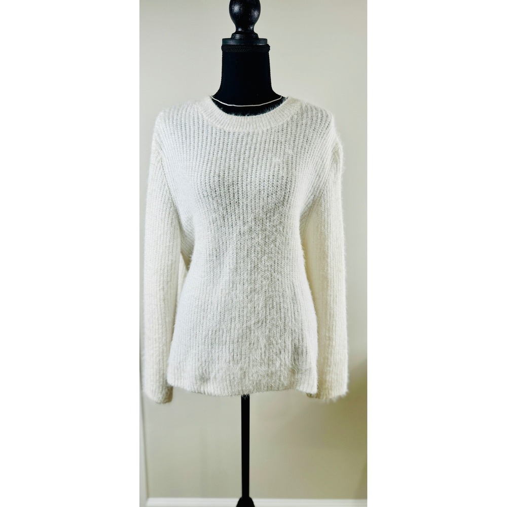 Fuzzy Knit Sweater - Soft &‎ Cozy Pullover Top - 2XL Cashmere Look